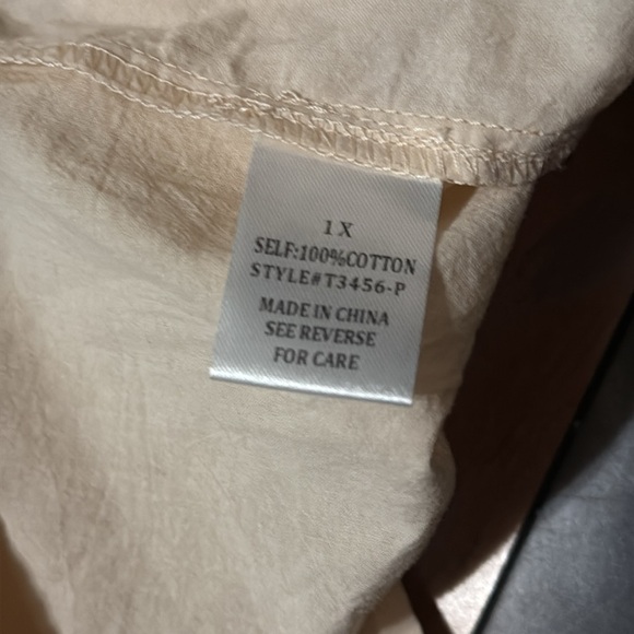 Piper & Scoot Embroidered Peasant Top 1X Cottagecore Boho Rainbow Open Front Top - Picture 15 of 15